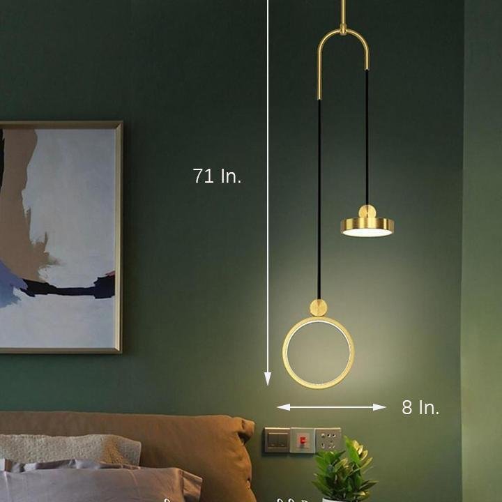 2 Circles LED Modern Pendant Light Island Lights Hanging Ceiling Lights