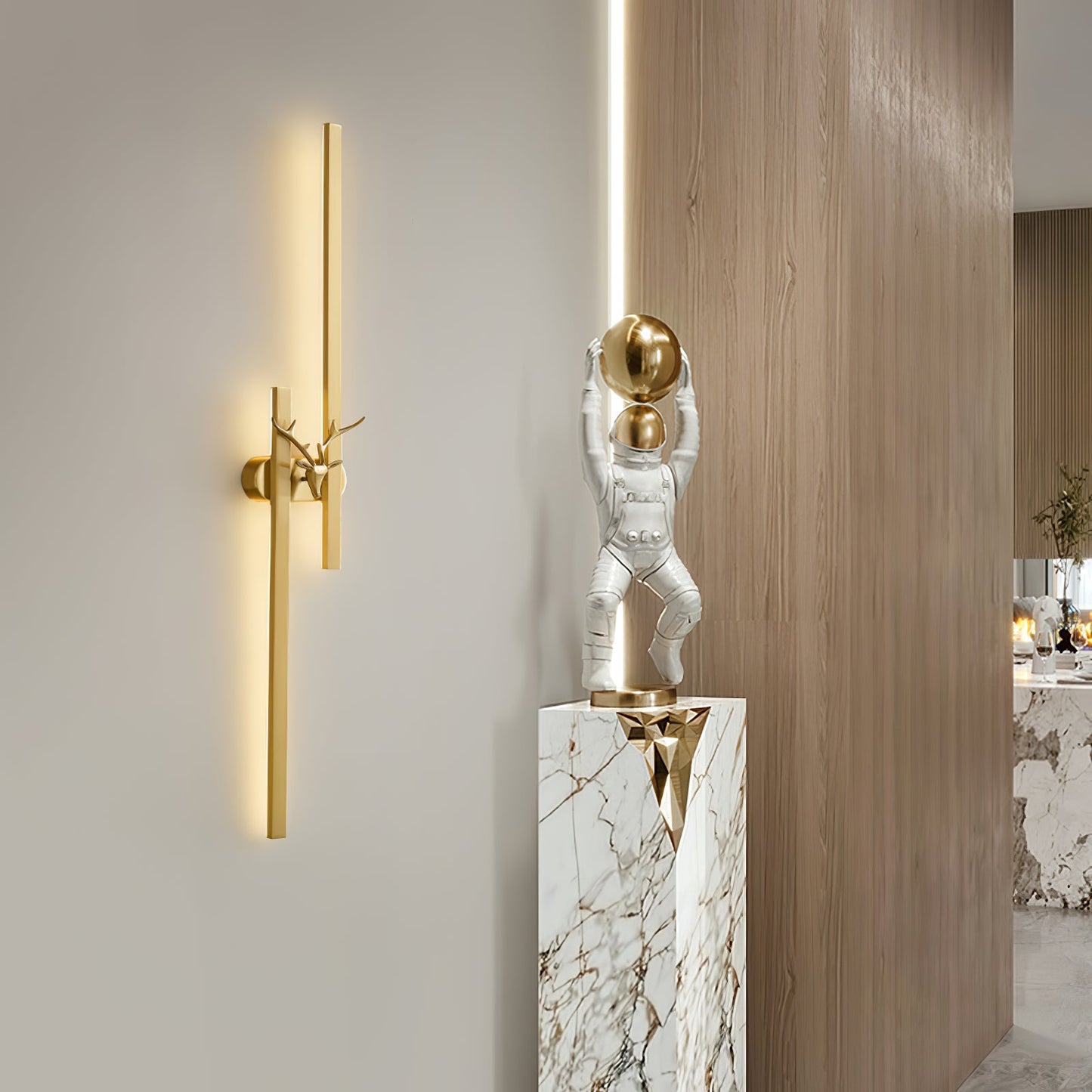 Deer Brass Wall-mounted light Wall Lamp