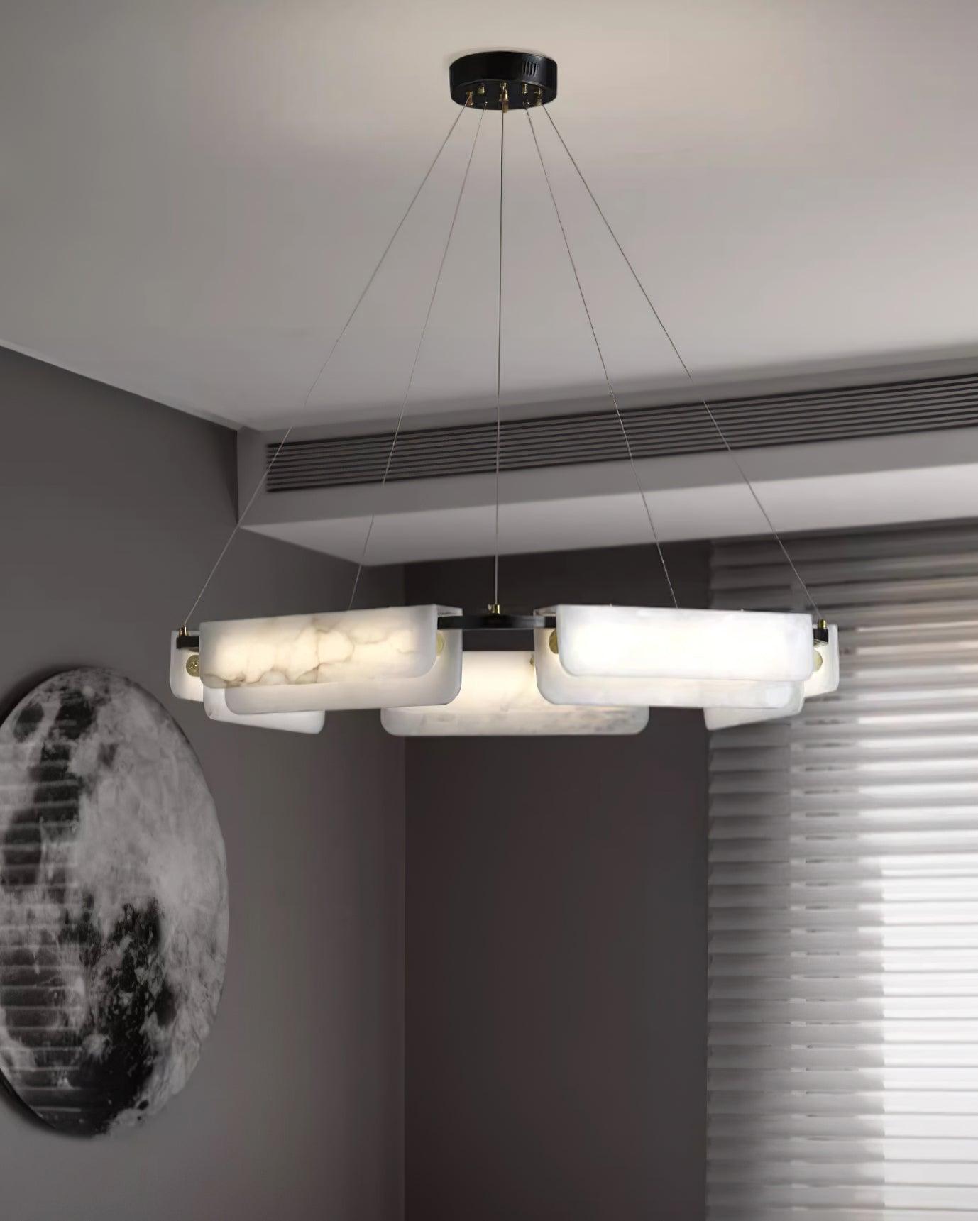 Delia Alabaster Pendant light Chandelier