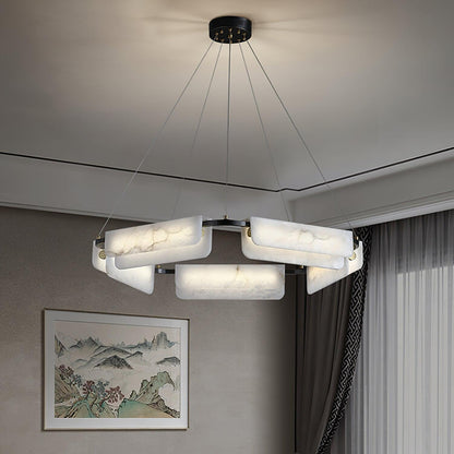 Delia Alabaster Pendant light Chandelier