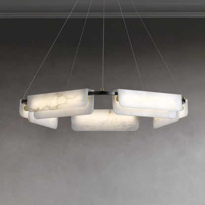 Delia Alabaster Pendant light Chandelier