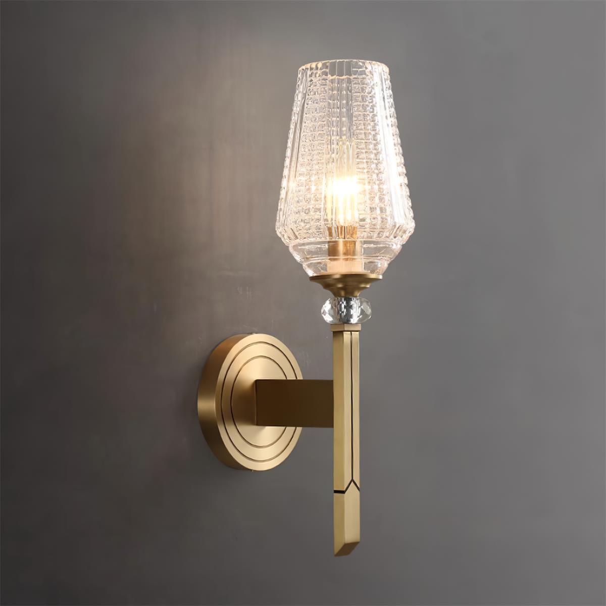 Devora Brass Bracket light Wall Lamp