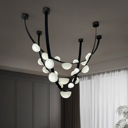 Dew Drops Alabaster Ceiling fixture Chandelier