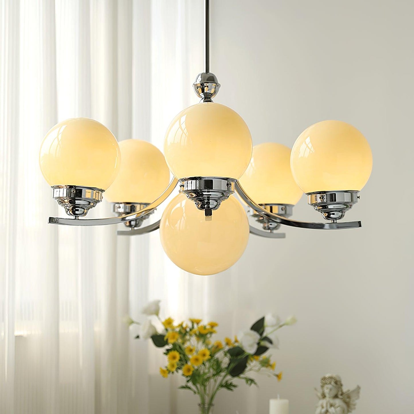 Dewdrop Globe Candelabrum Chandelier