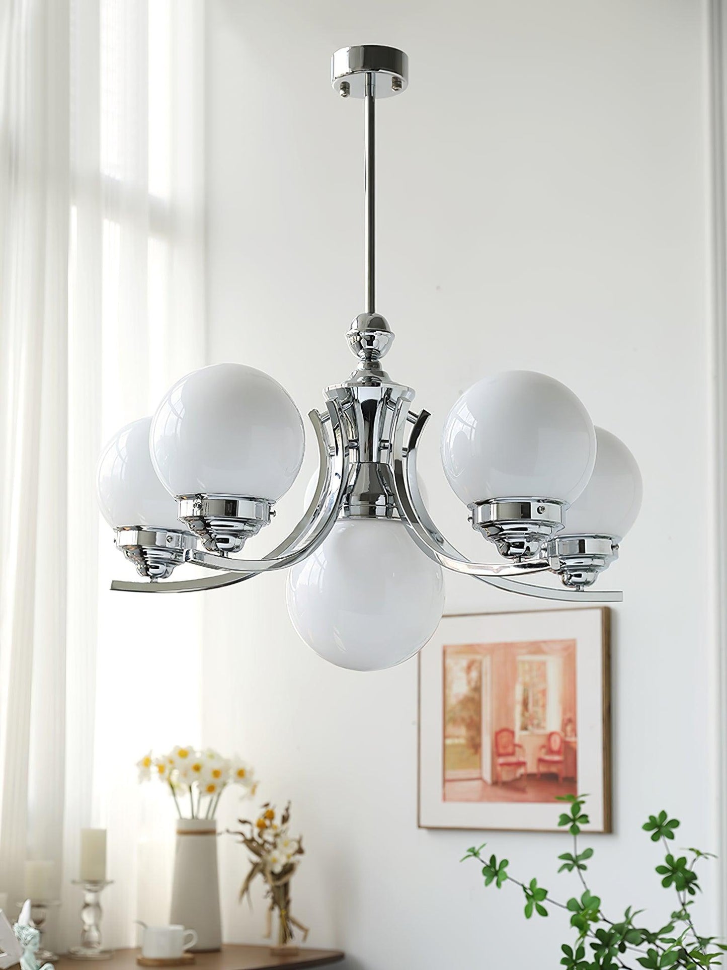 Dewdrop Globe Candelabrum Chandelier