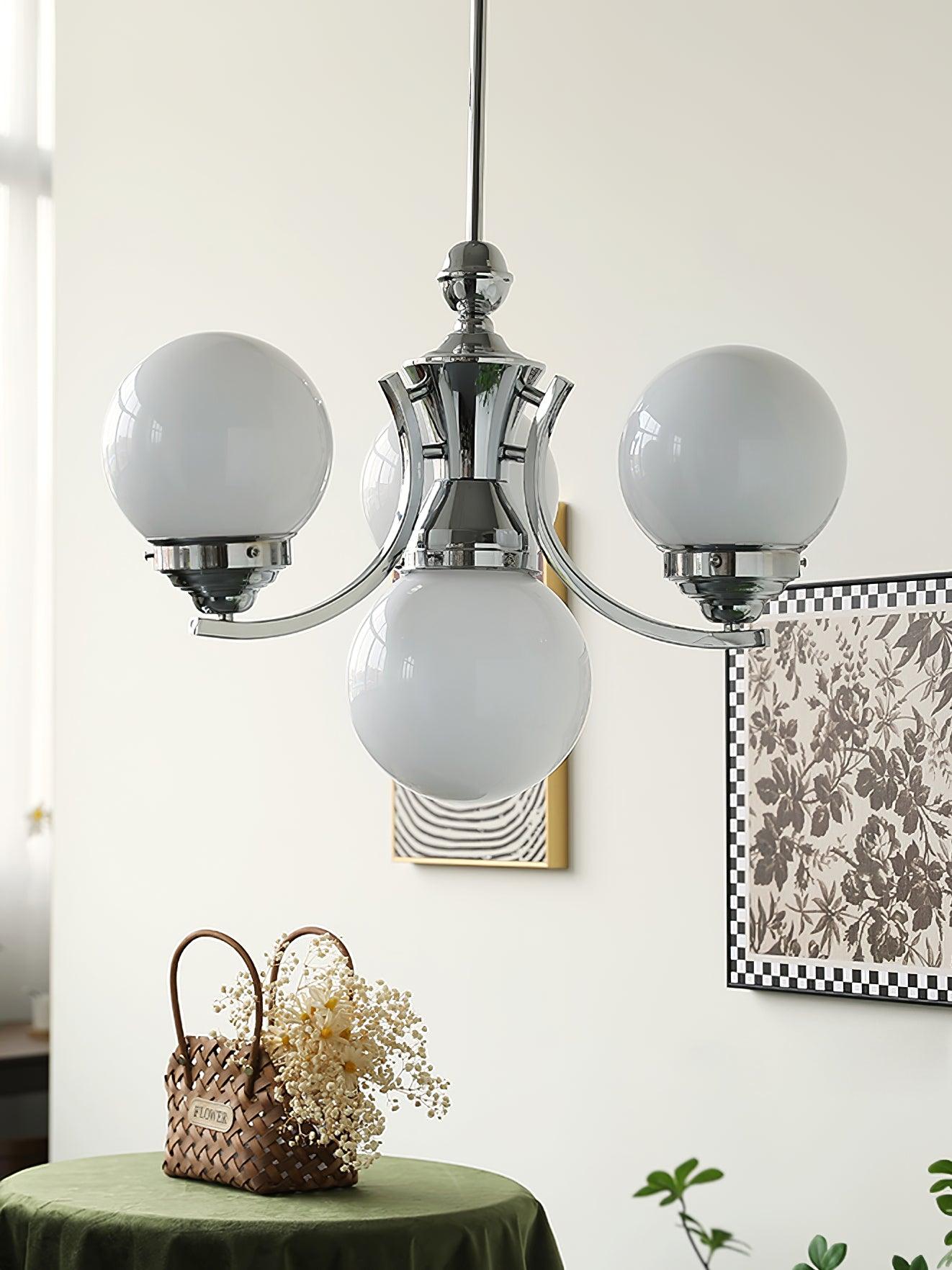 Dewdrop Globe Candelabrum Chandelier