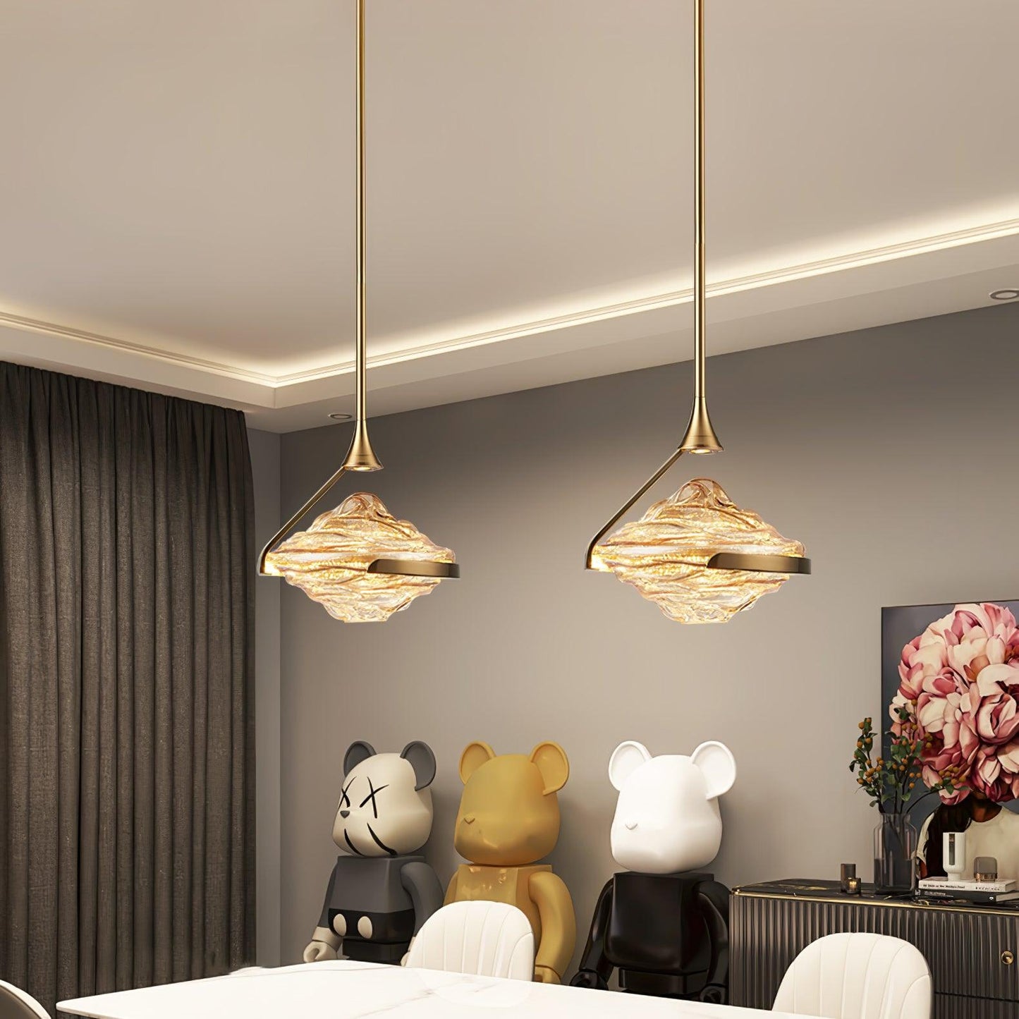 Diamond Crystal Ceiling light fitting Pendant Lamp