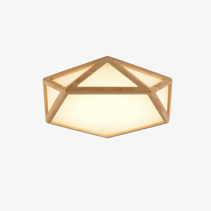 Diamond Wooden Flush mount light Ceiling Lamp