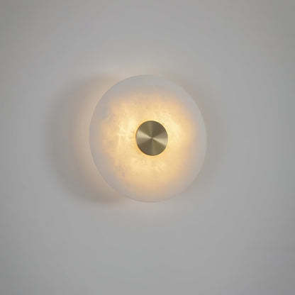 Disc Shaped Alabaster Wall sconce Wall Light