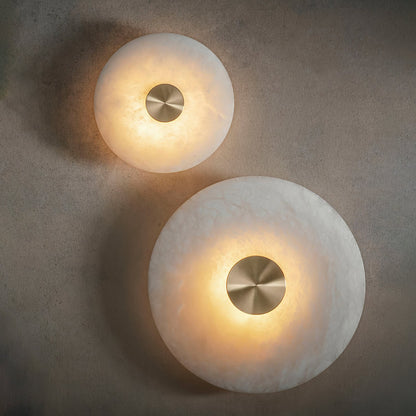 Disc Shaped Alabaster Wall sconce Wall Light