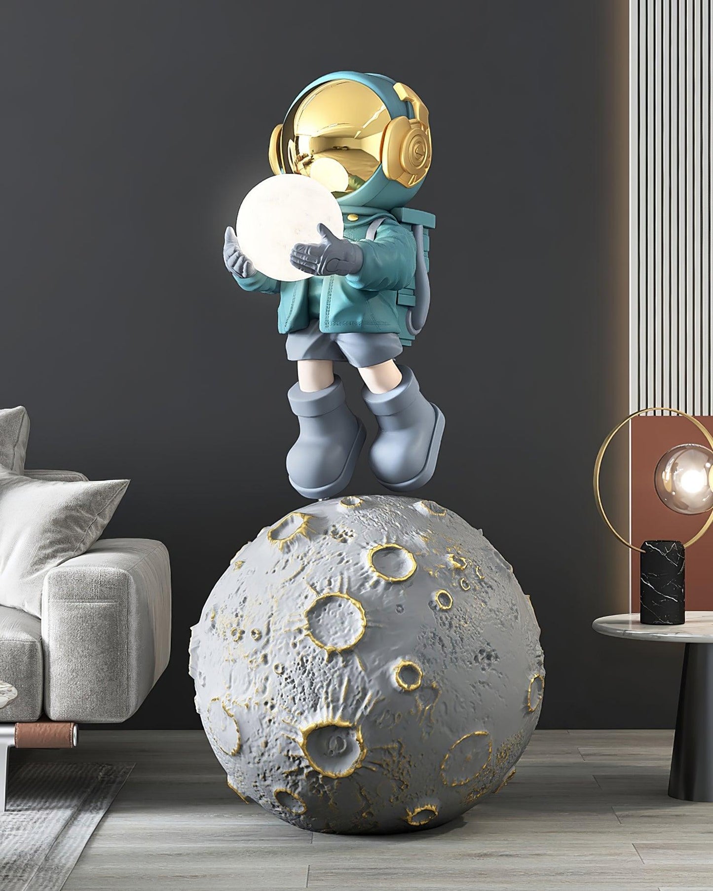 Diver Astronaut Built-in Battery Accent Lamp Floor Lamp