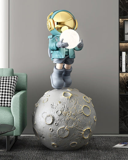 Diver Astronaut Built-in Battery Accent Lamp Floor Lamp