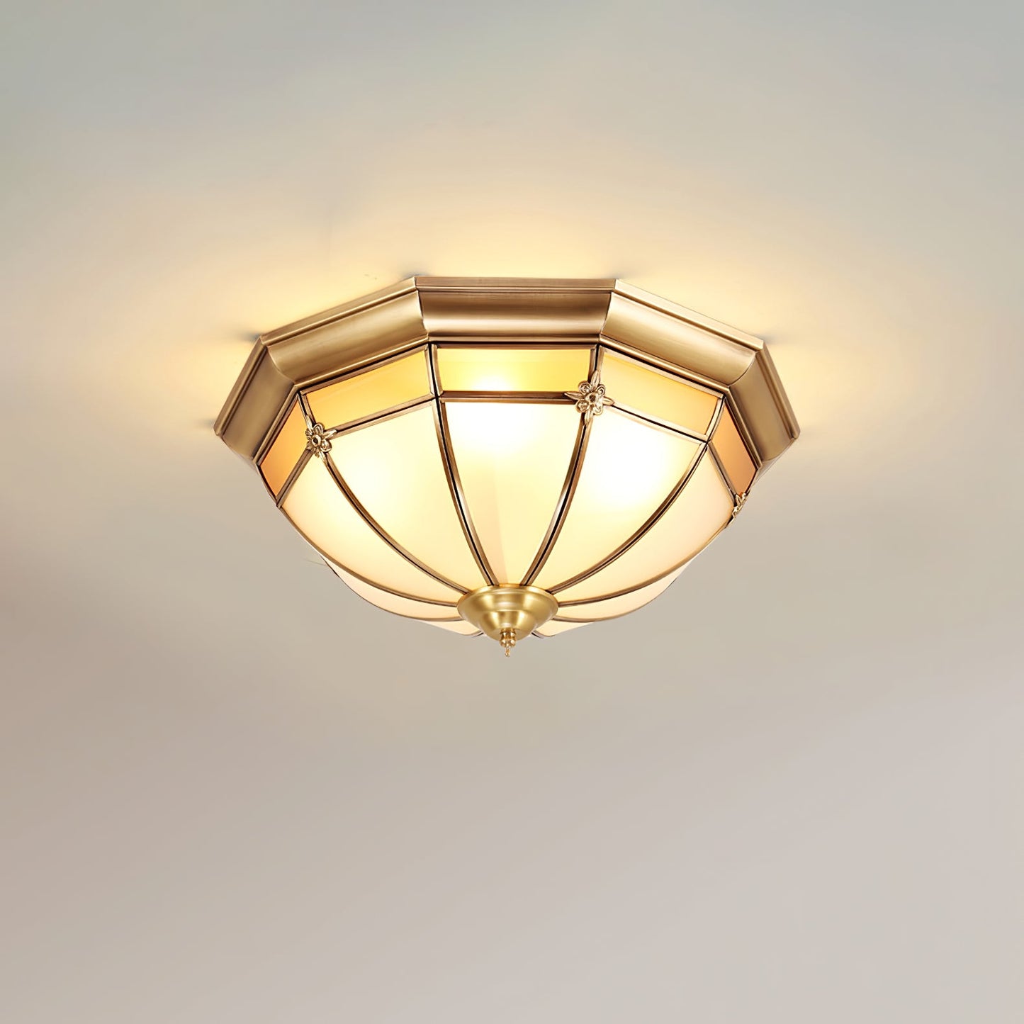 Dome Brass Flush Ceiling-mounted light Ceiling Lamp