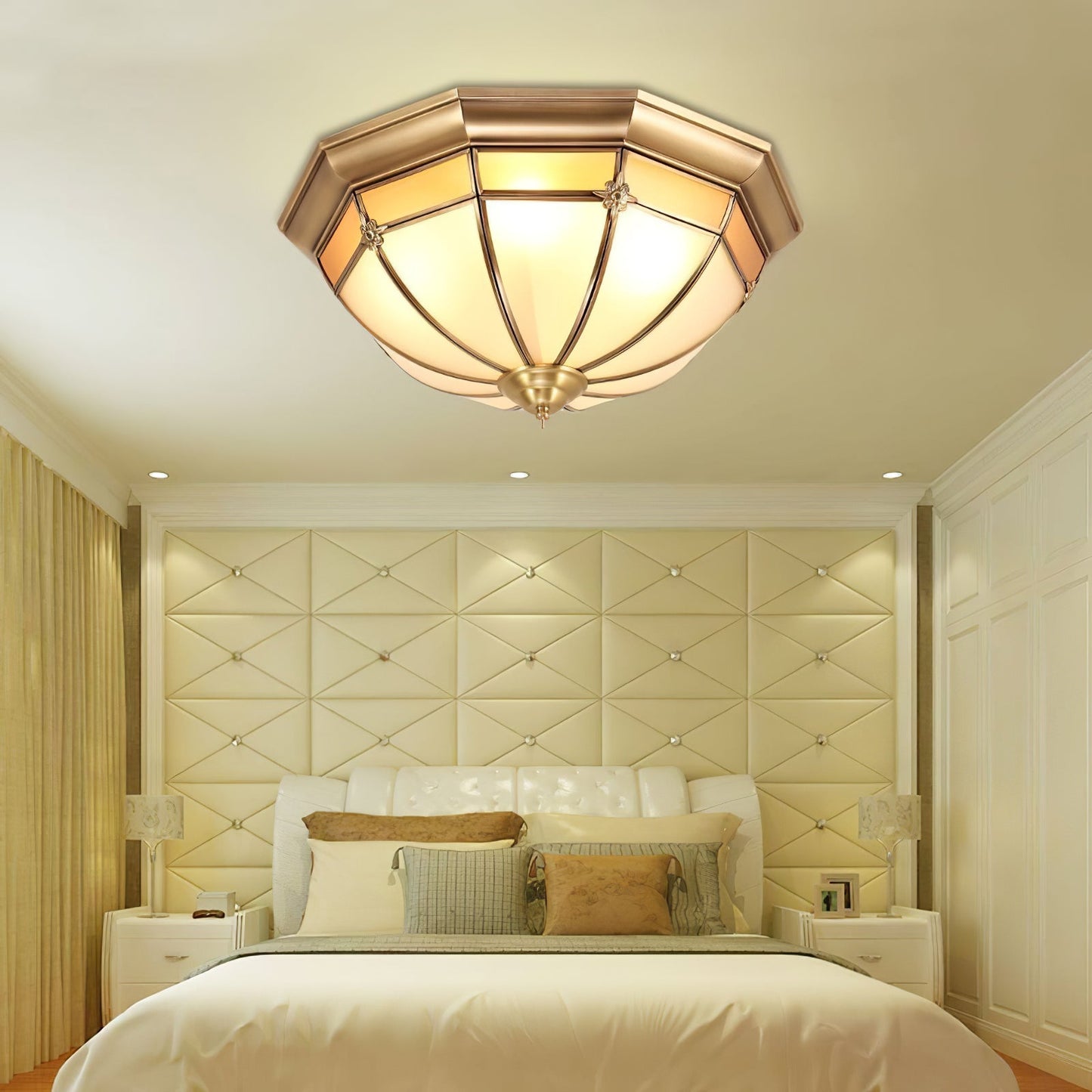 Dome Brass Flush Ceiling-mounted light Ceiling Lamp