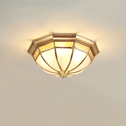 Dome Brass Flush Ceiling-mounted light Ceiling Lamp