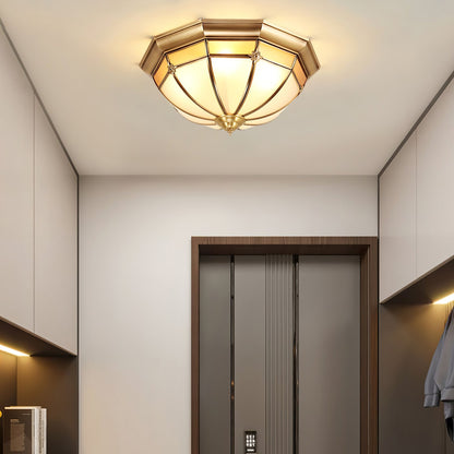 Dome Brass Flush Ceiling-mounted light Ceiling Lamp