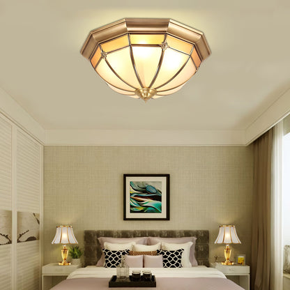 Dome Brass Flush Ceiling-mounted light Ceiling Lamp