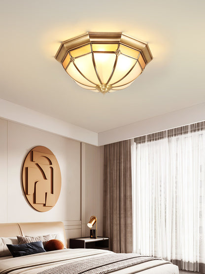 Dome Brass Flush Ceiling-mounted light Ceiling Lamp