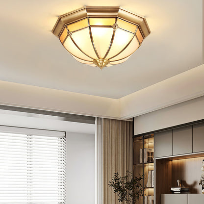 Dome Brass Flush Ceiling-mounted light Ceiling Lamp