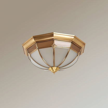 Dome Brass Flush Ceiling-mounted light Ceiling Lamp