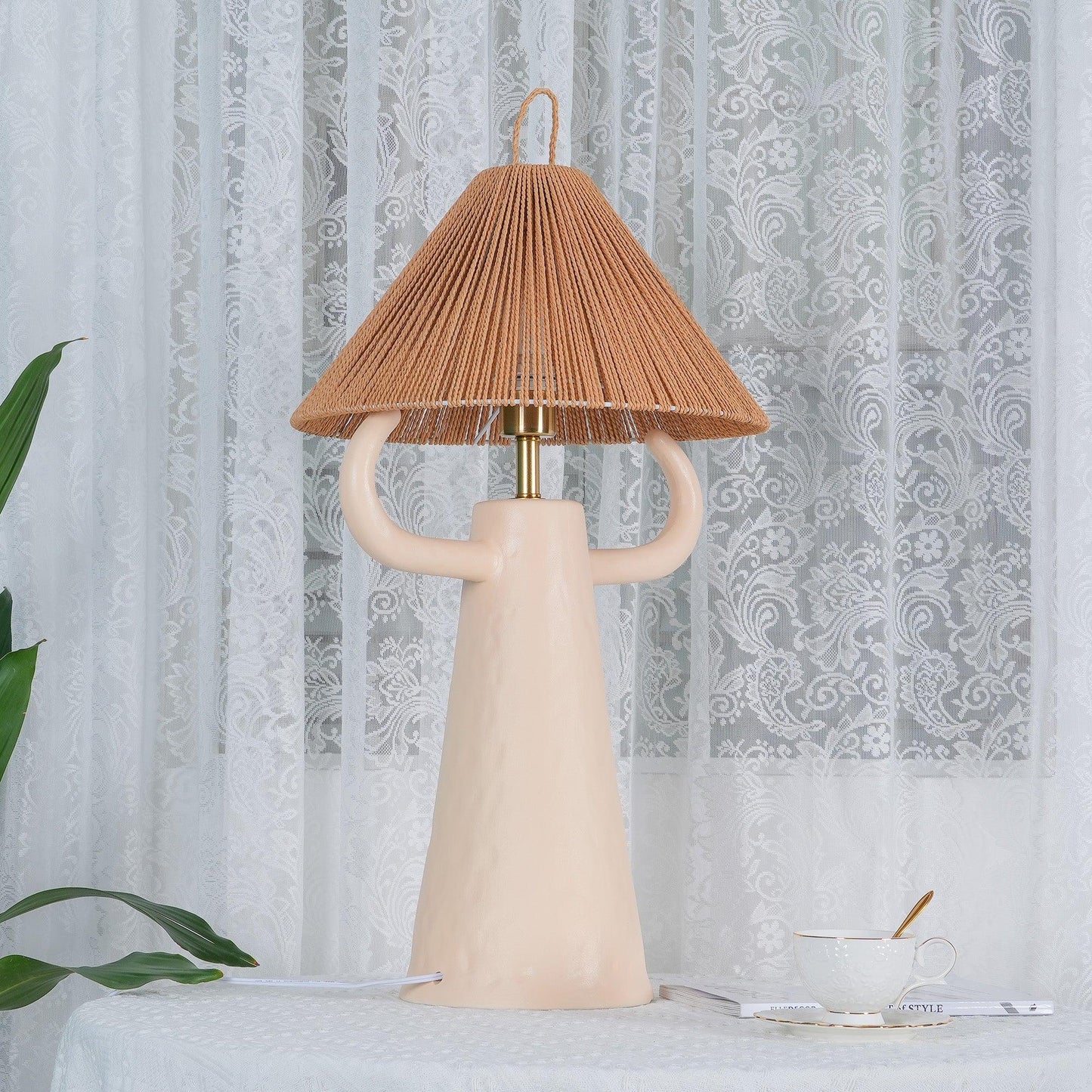 Horns Ceramic Bedside lamp Table Lamp