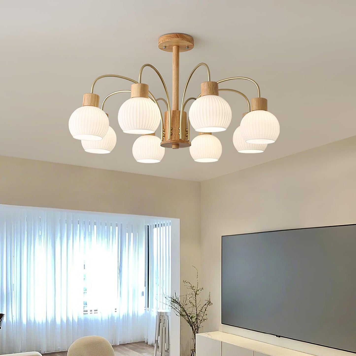 Donnelly Wooden Pendant light Chandelier