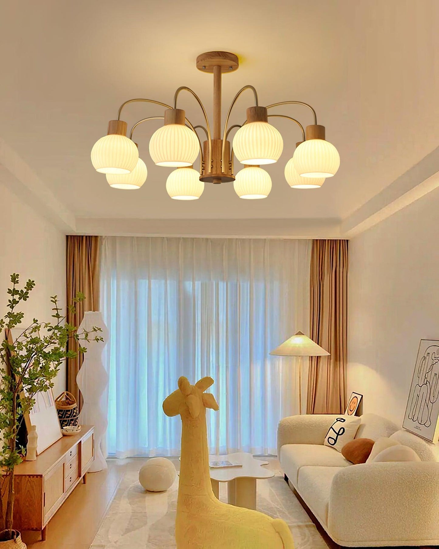 Donnelly Wooden Pendant light Chandelier