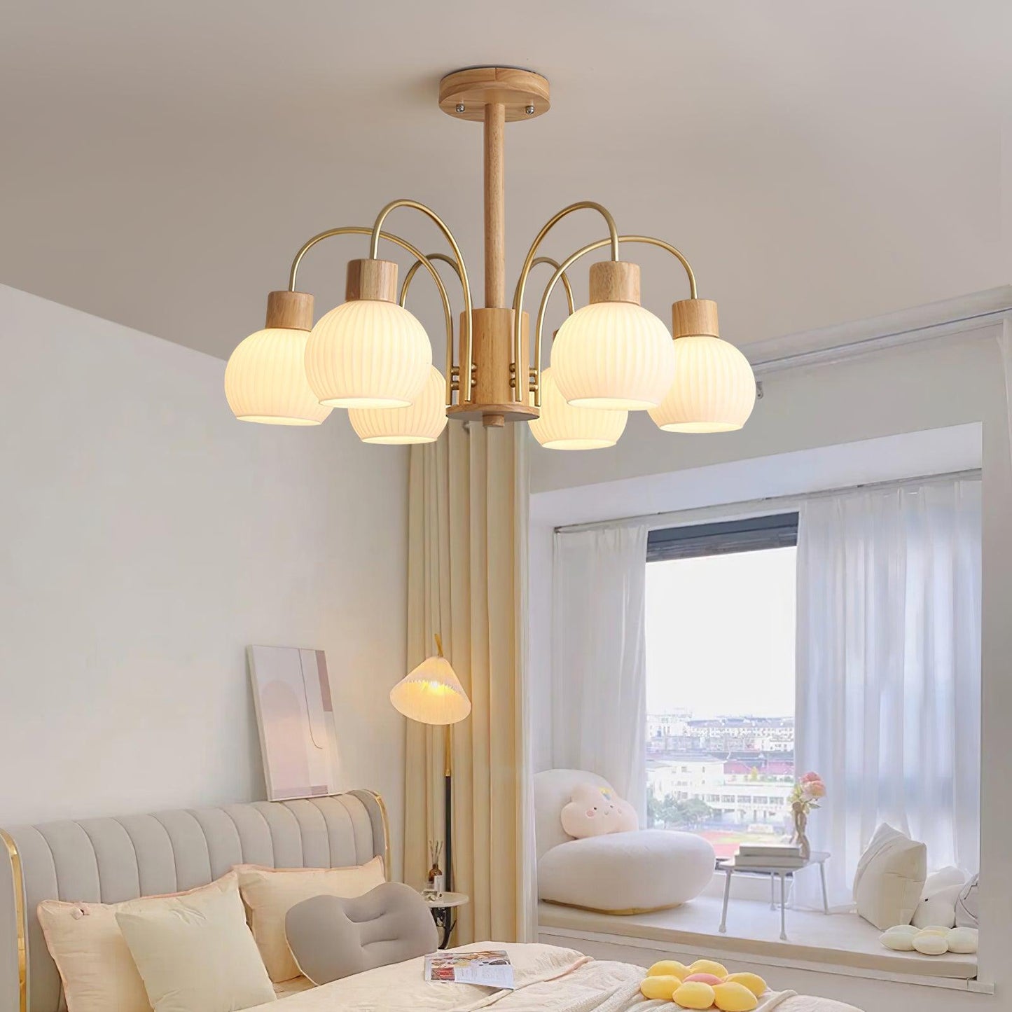 Donnelly Wooden Pendant light Chandelier