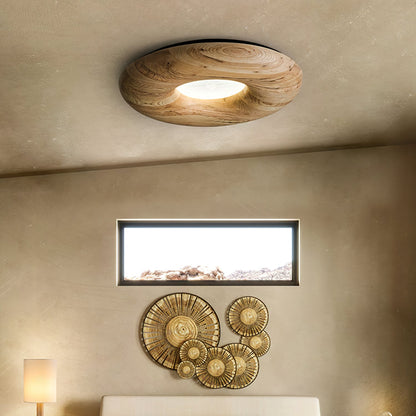 Donut Wood Ceiling fixture Ceiling Light