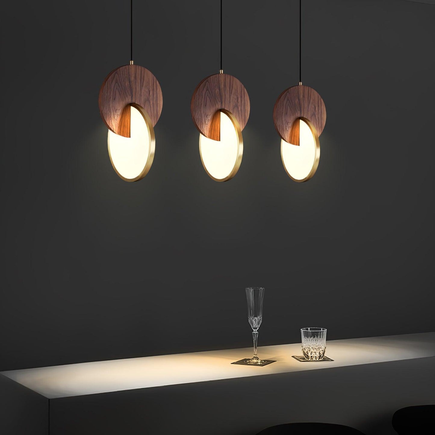 Double Disk Houselight Pendant Lamp