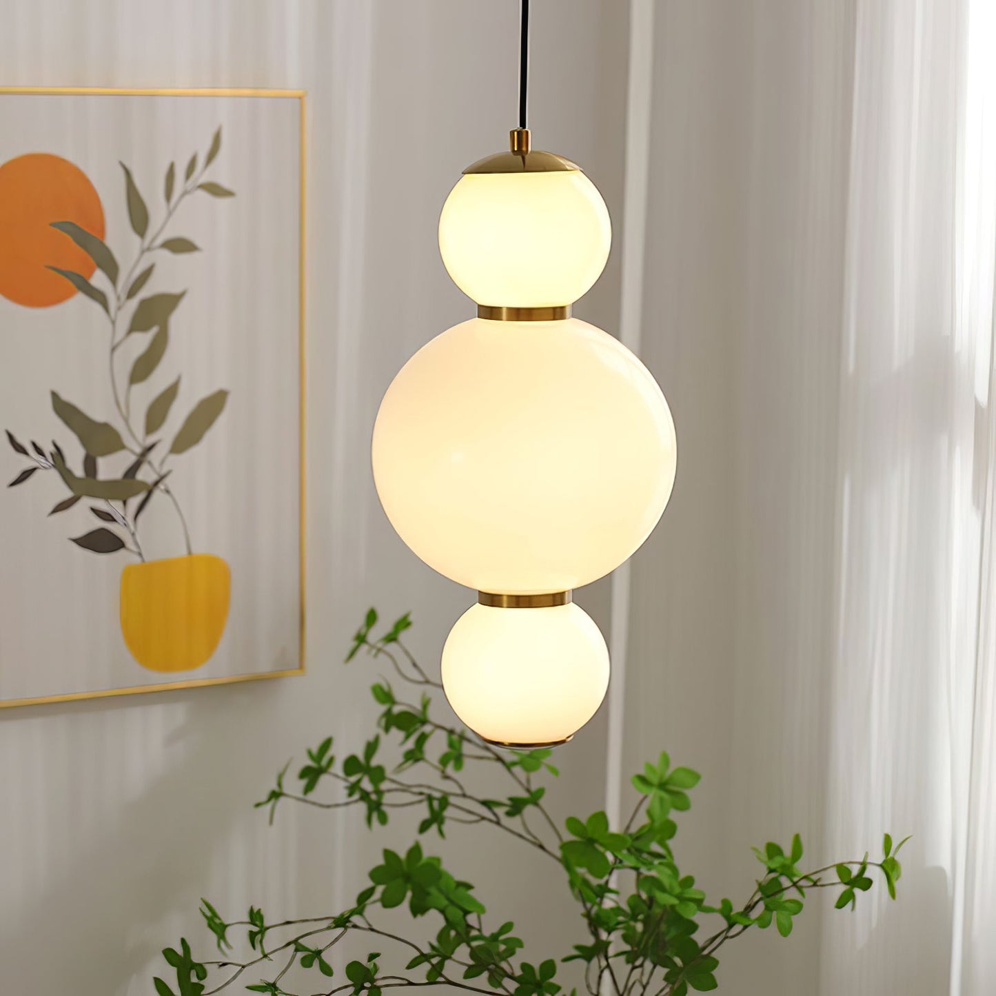 Double Globe Drop light Pendant Lamp