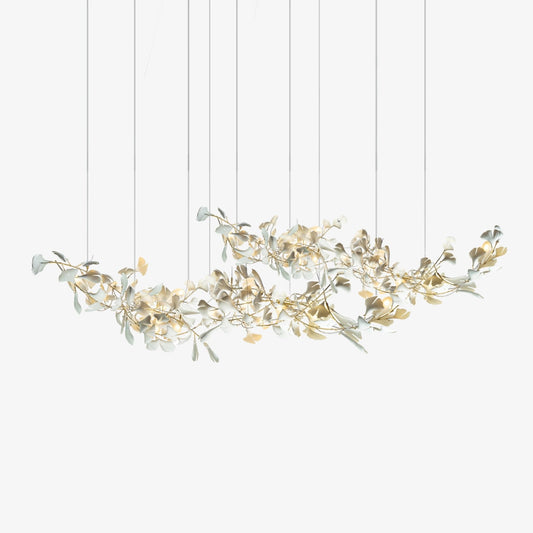 Double Layer Combination Gingko Crown Chandelier