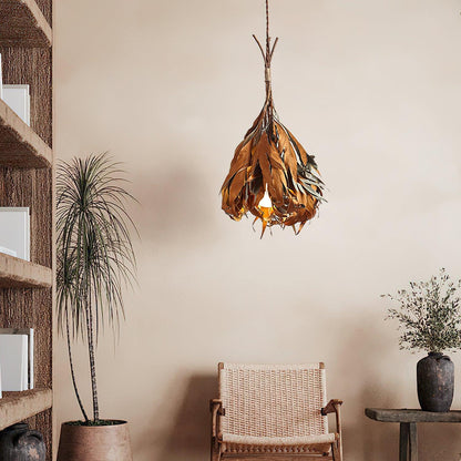 Dried Branch Leaf Drop light Pendant Lamp