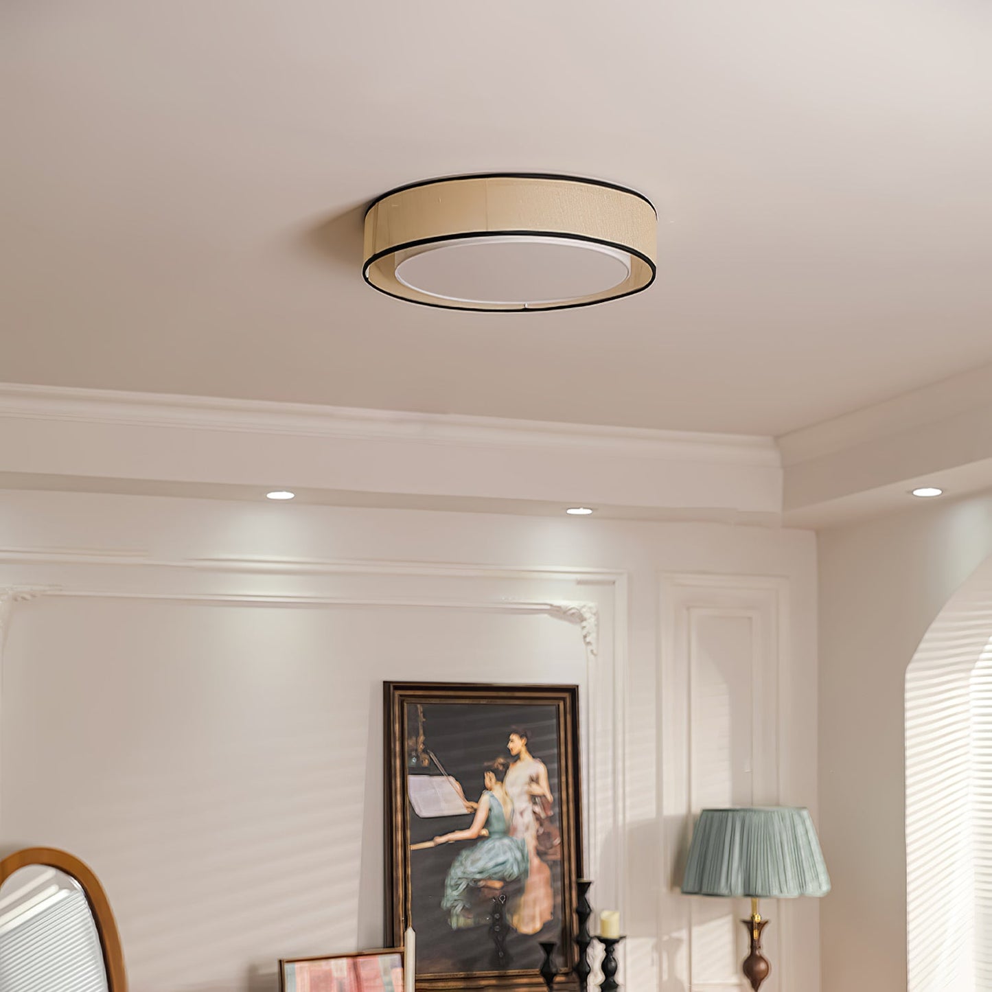 Drum Rould Overhead fixture Ceiling Lamp