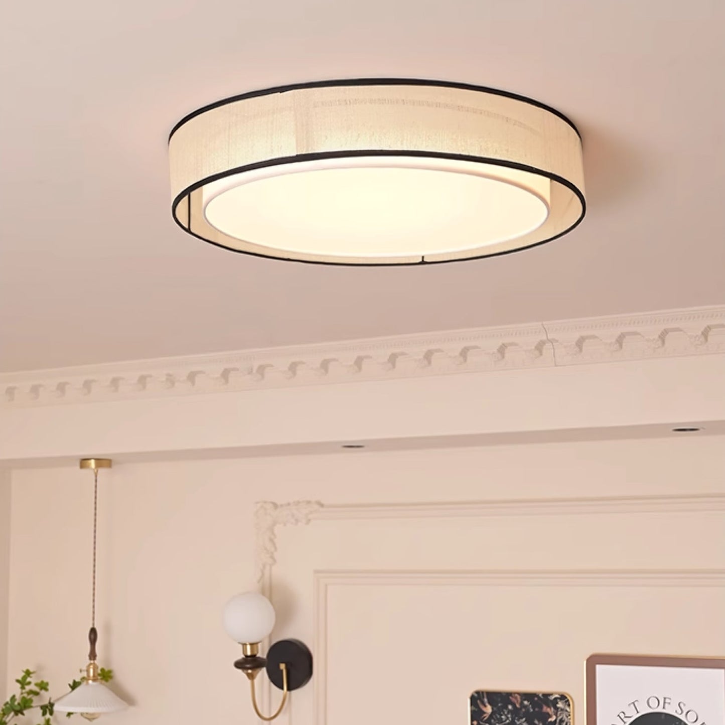 Drum Rould Overhead fixture Ceiling Lamp