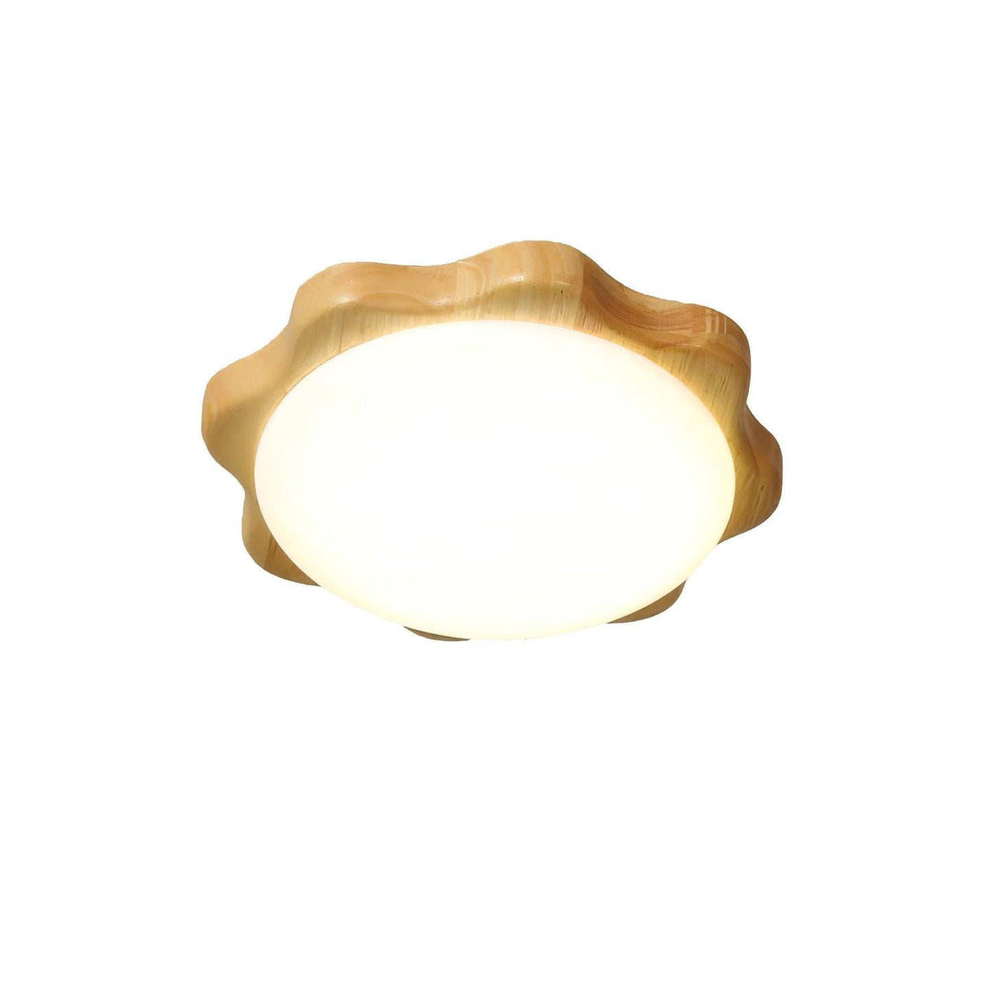 Drum Wood Flush mount light Ceiling Lamp