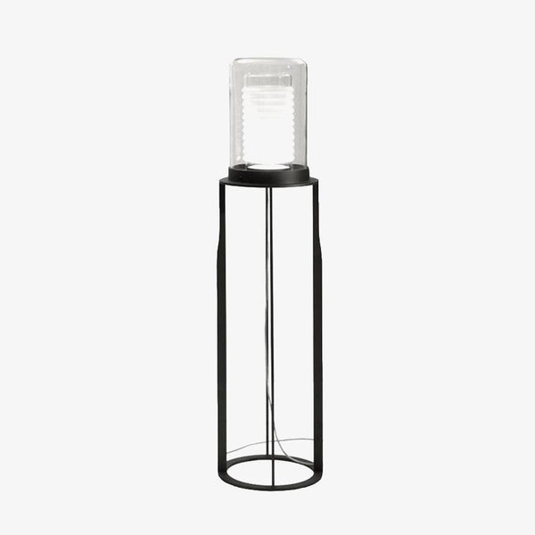 Dual Cylinder Glass Accent Lamp Floor Lamp