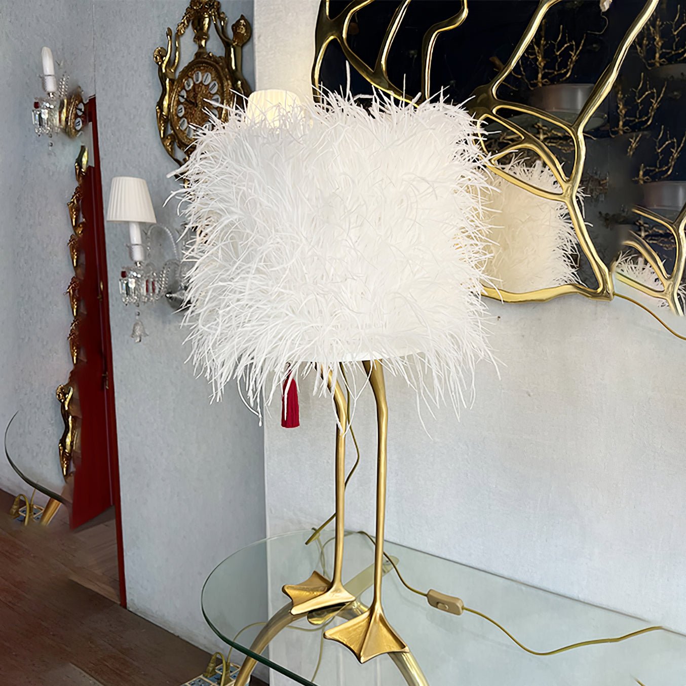 Duck Feet Feather Desk lamp Table Lamp