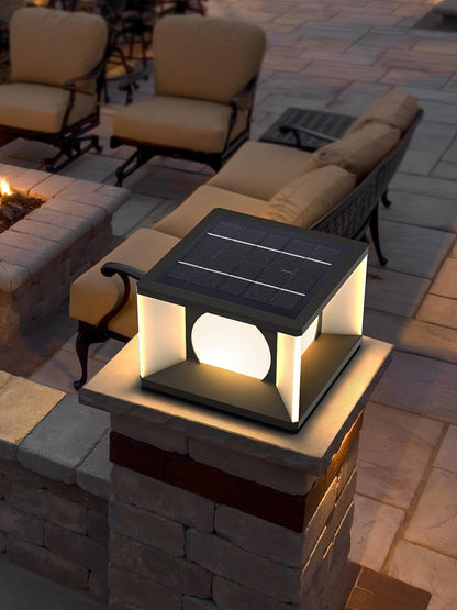 Eclipse Cube Patio light Outdoor Post Light