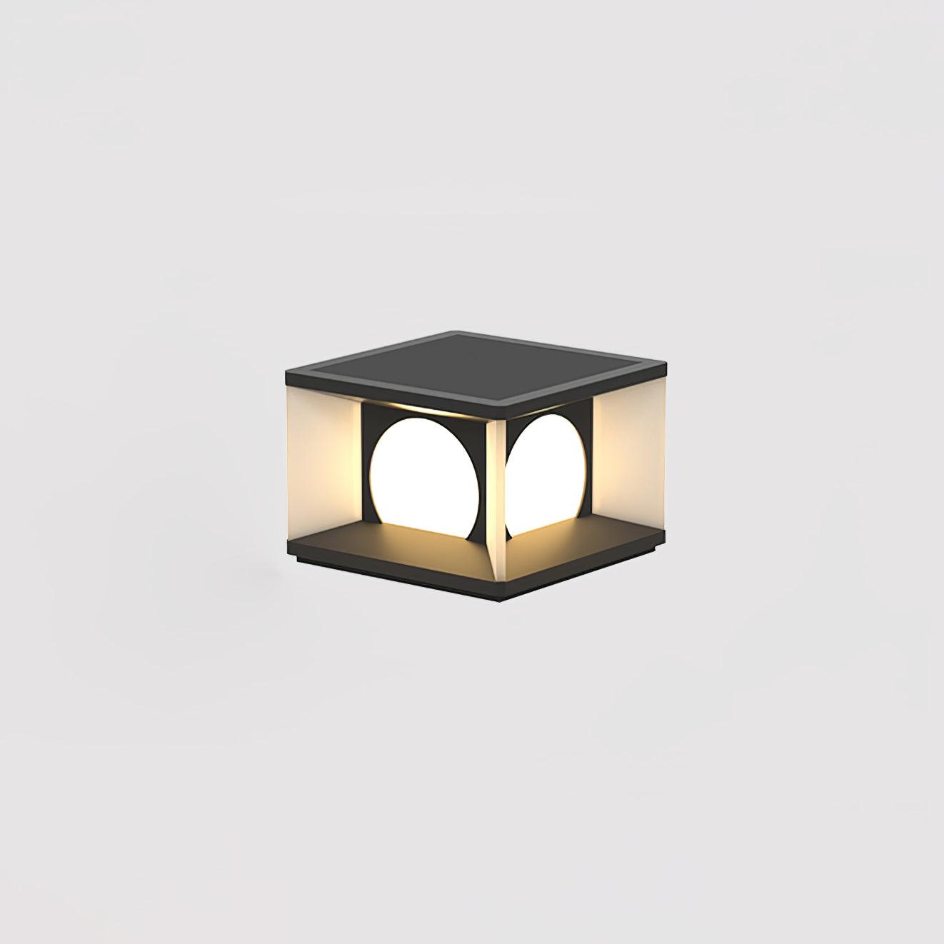 Eclipse Cube Patio light Outdoor Post Light