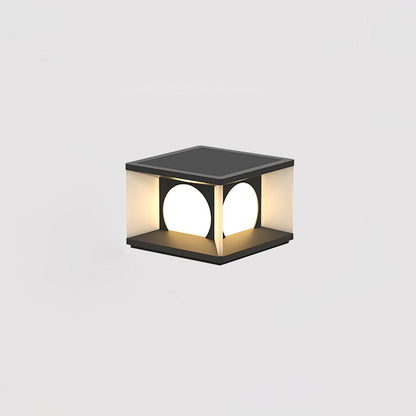 Eclipse Cube Patio light Outdoor Post Light