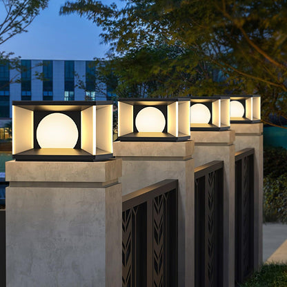 Eclipse Cube Patio light Outdoor Post Light