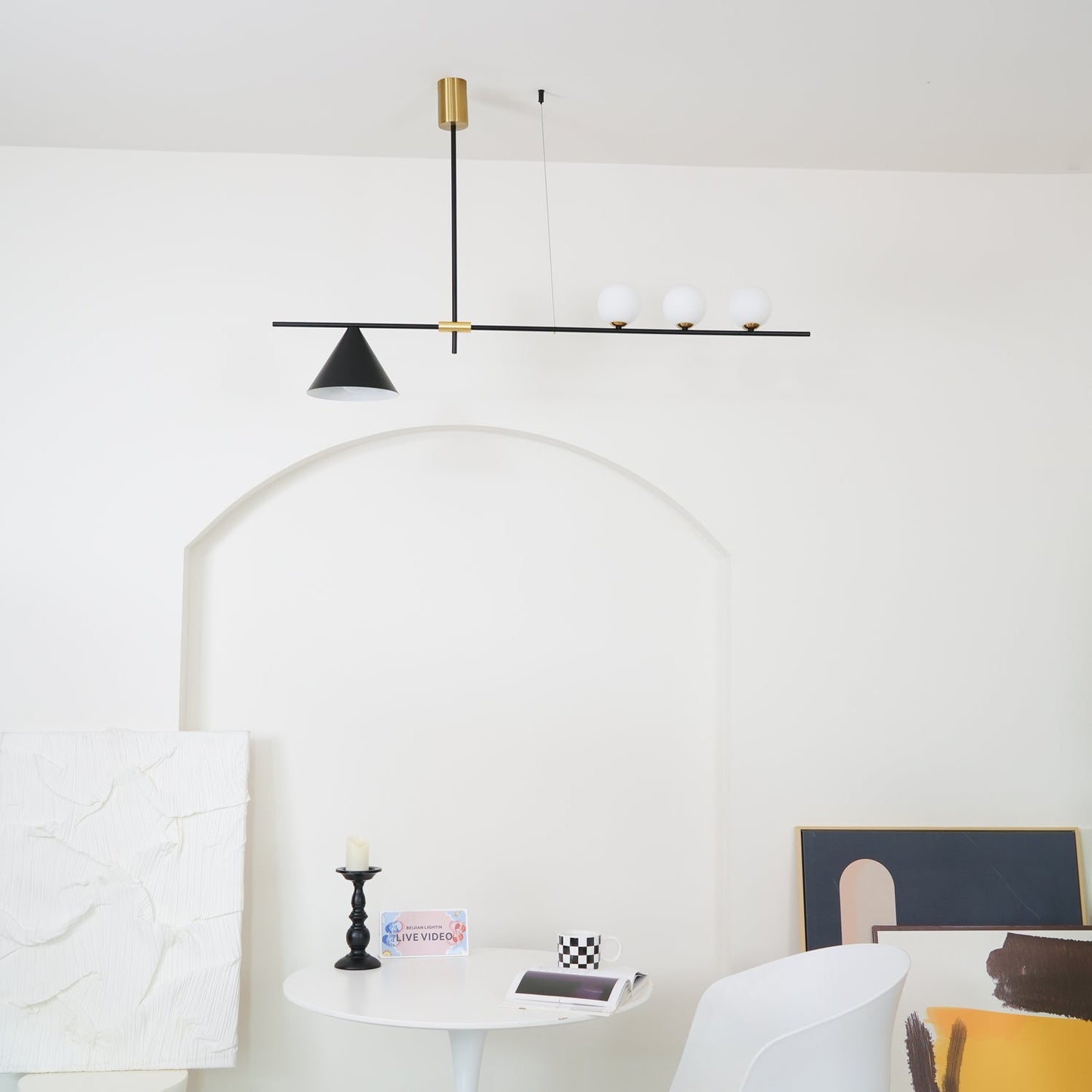 Eclipse Linear Crown Suspension Light