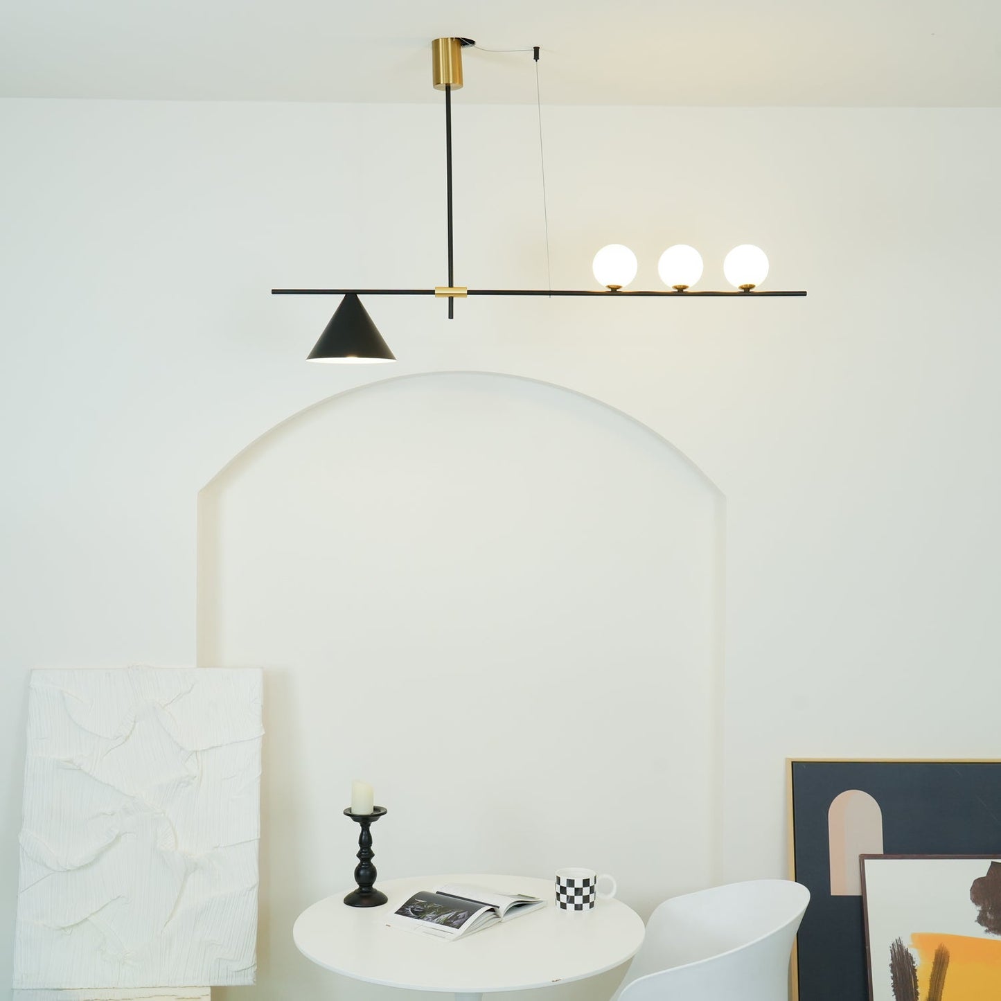 Eclipse Linear Crown Suspension Light