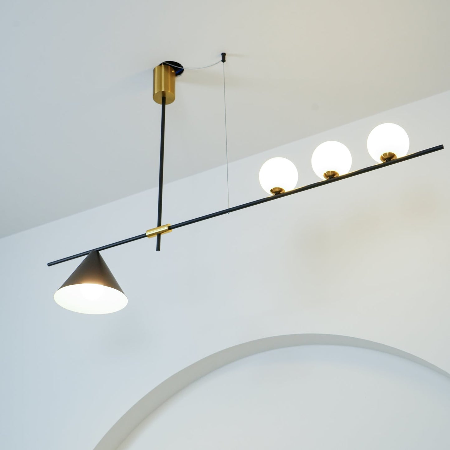 Eclipse Linear Crown Suspension Light