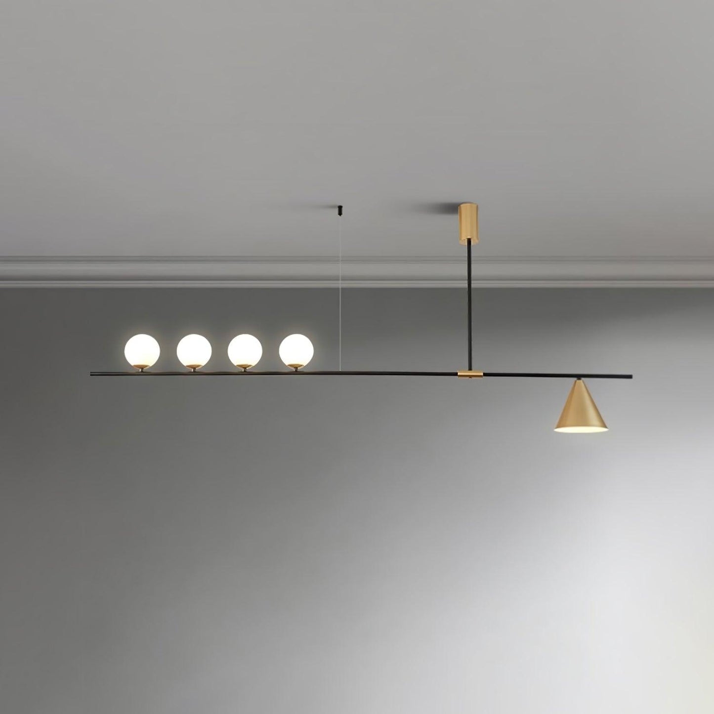 Eclipse Linear Crown Suspension Light