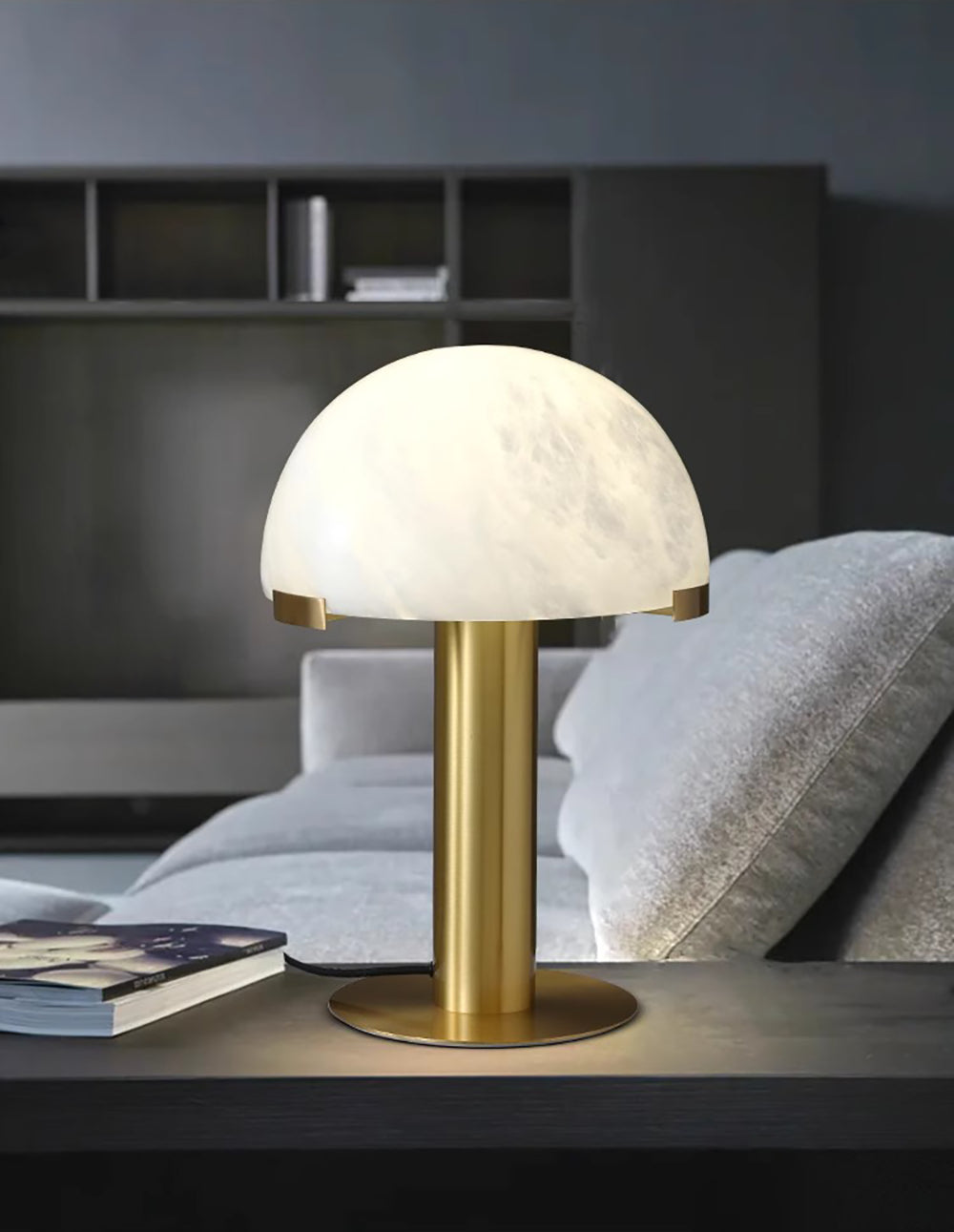 Elegance Alabaster Nightstand lamp Table Lamp