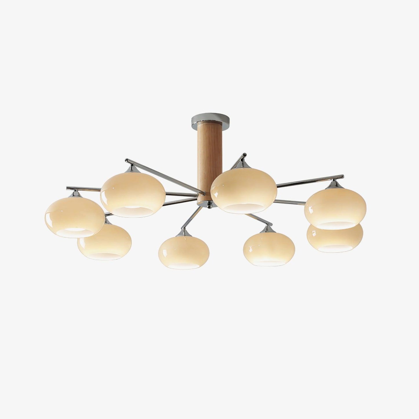 Elliptical Persimmon Ceiling fixture Chandelier