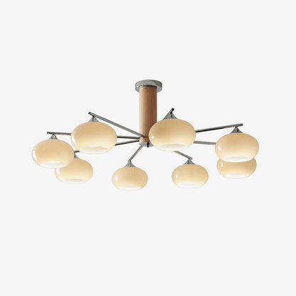 Elliptical Persimmon Ceiling fixture Chandelier