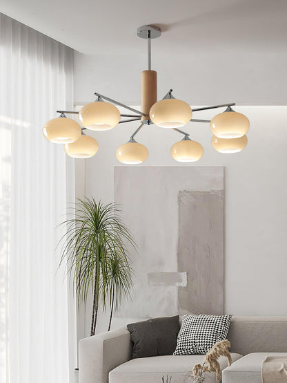 Elliptical Persimmon Ceiling fixture Chandelier